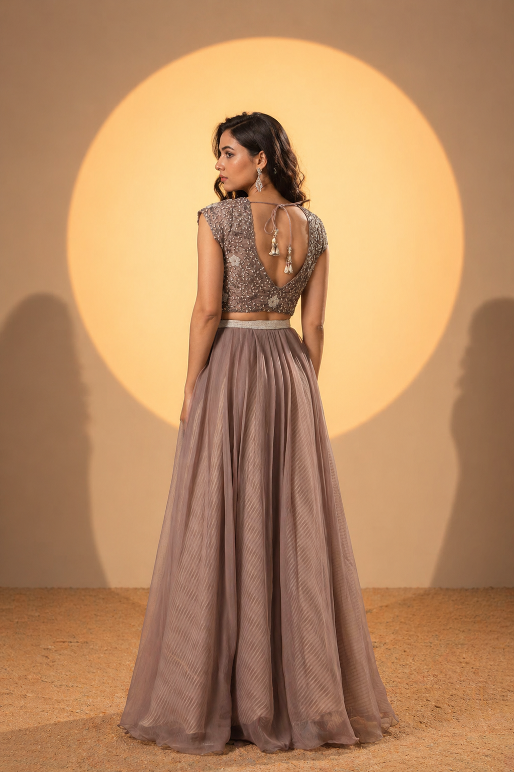 The Dusty Mauve Lehenga