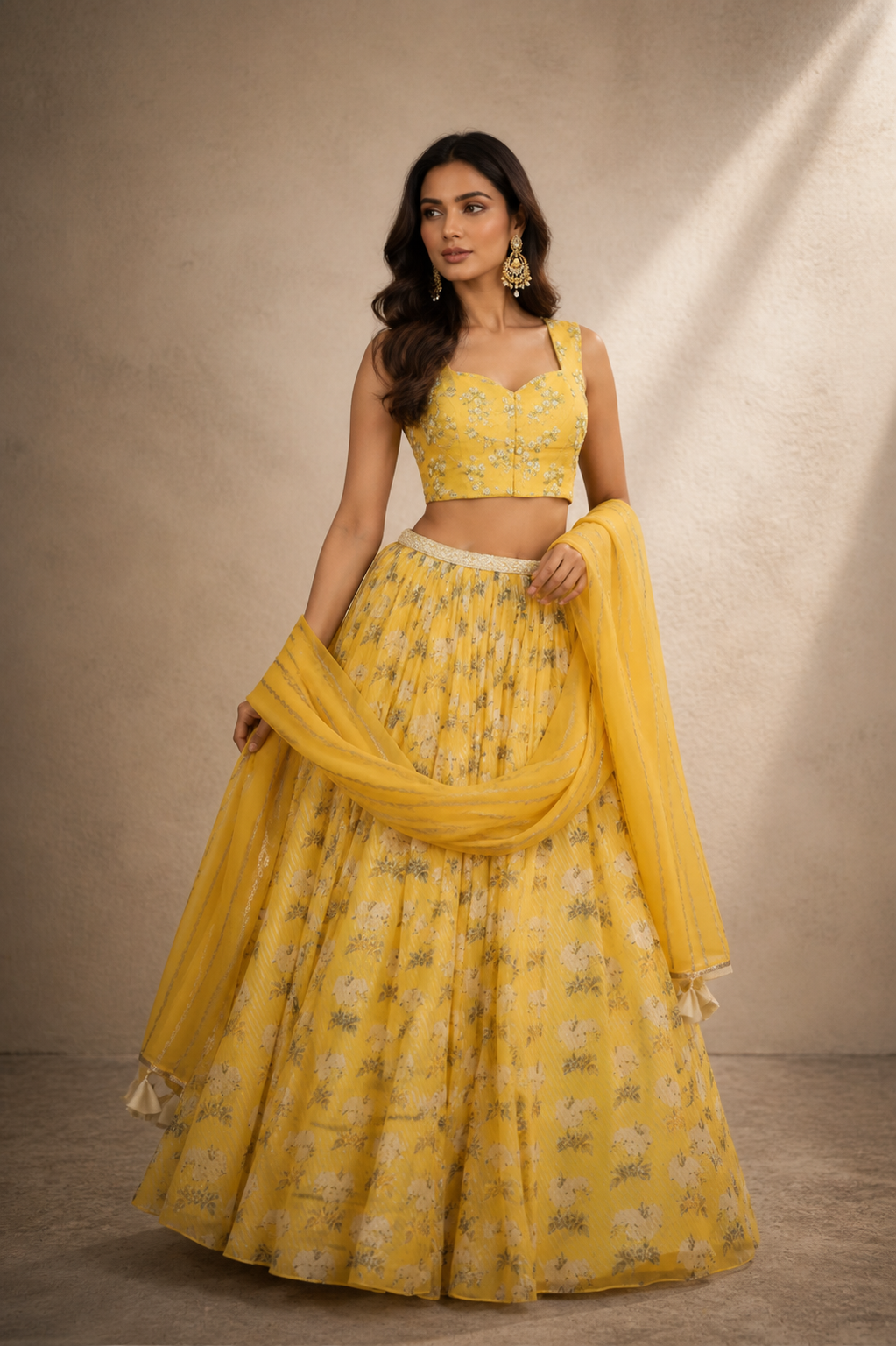 Radiant Sunflower Yellow Lehenga Set