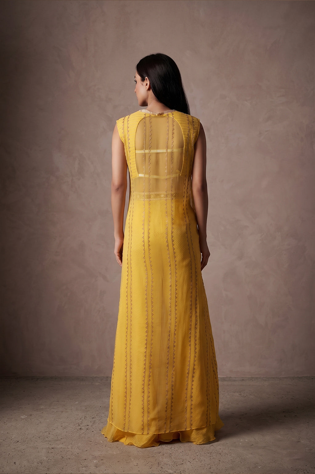 The Marigold Multi-Resham Cape Set