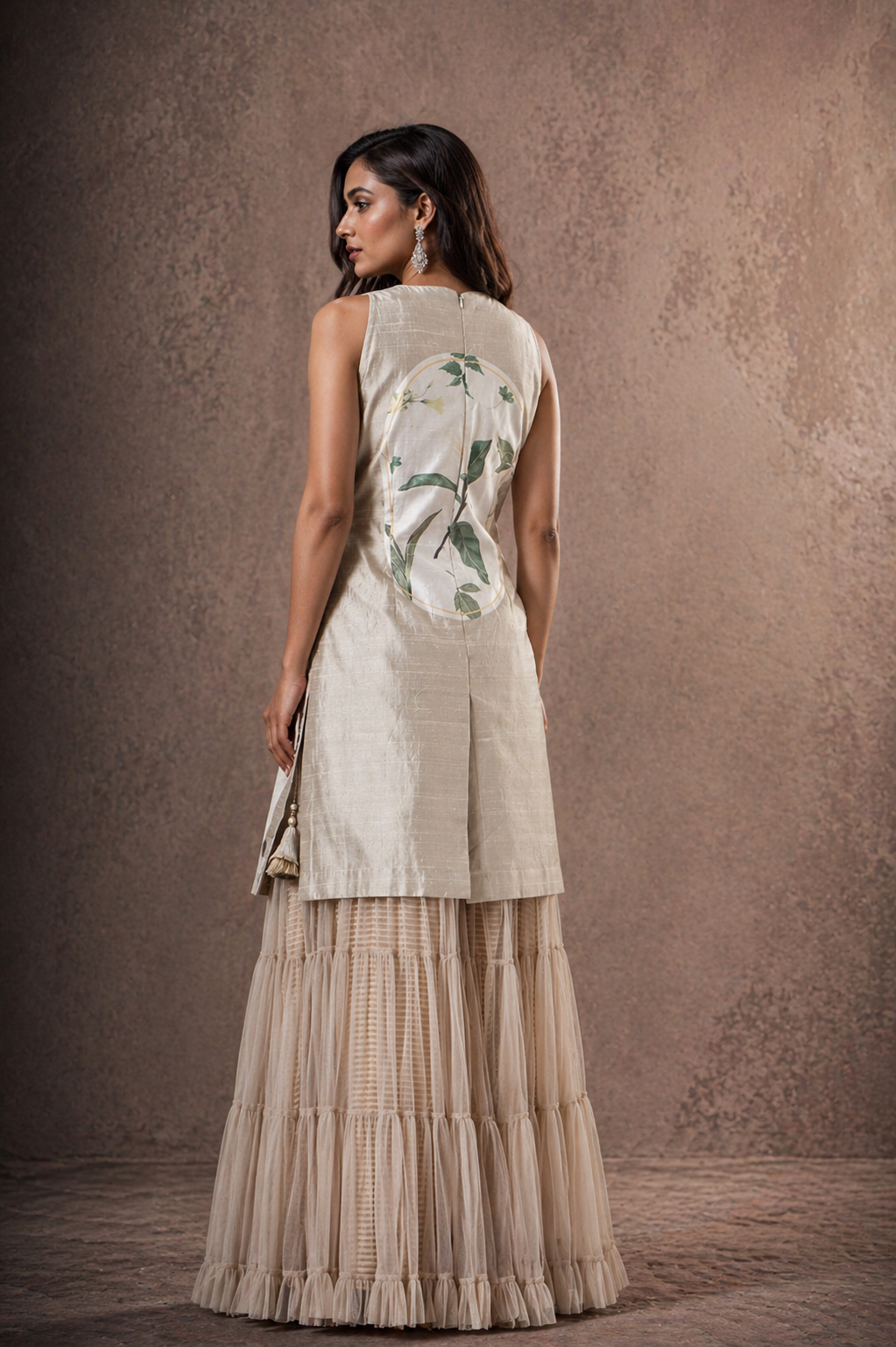 The Sage Flora Tiered Sharara Set