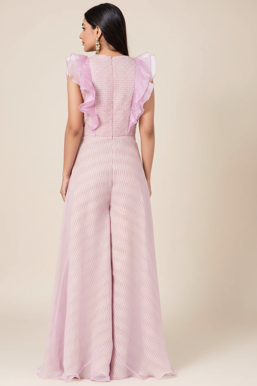 Lilac Chiffon Jumpsuit