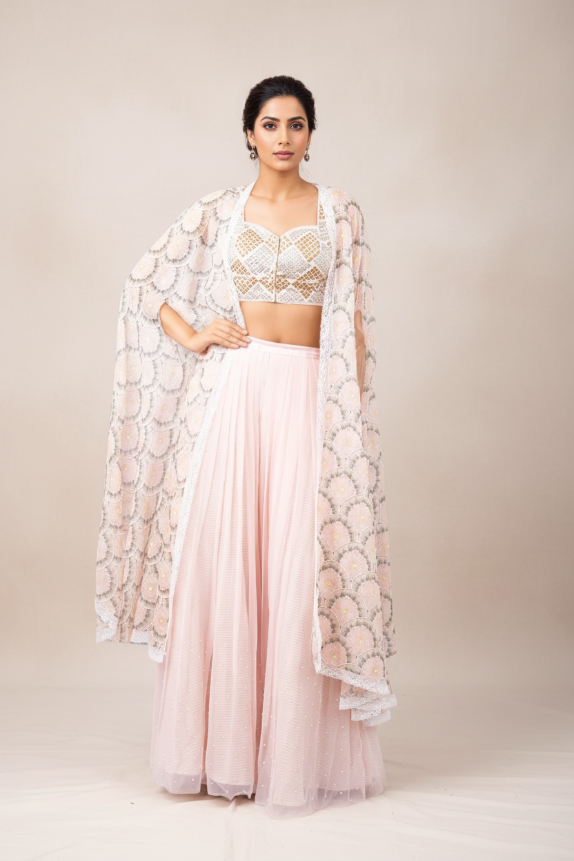 Pink Light Lehenga