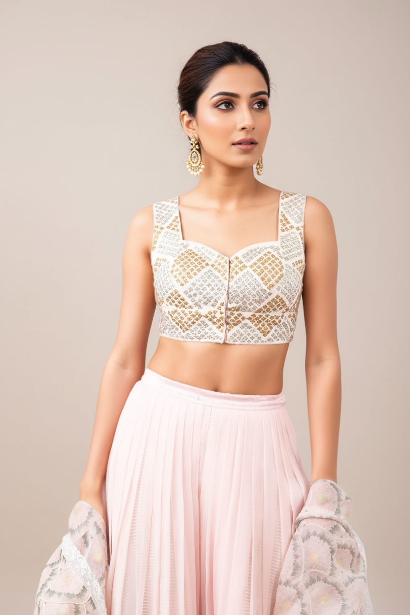 Pink Light Lehenga