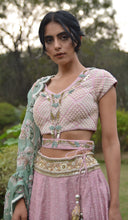 Load image into Gallery viewer, DIGITAL PRINTED EMBROIDERED BUTTERCUP LEHENGA

