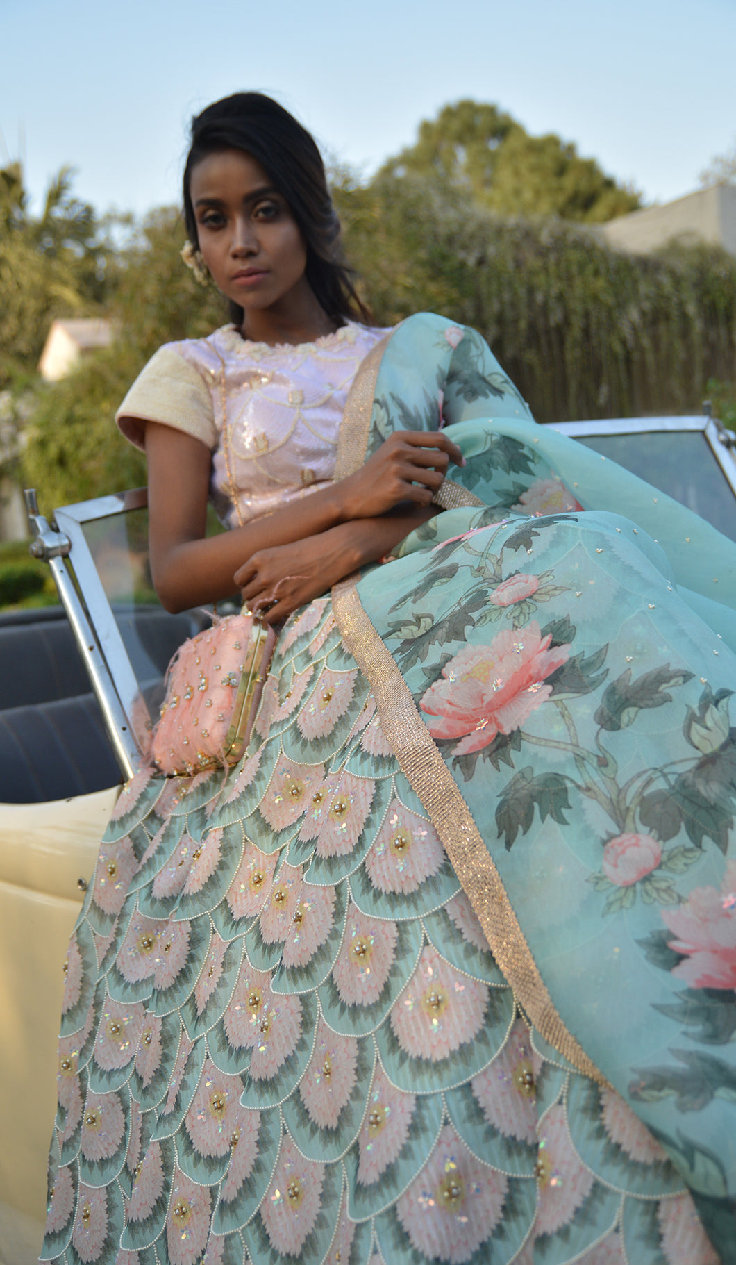 PRINTED LEHENGA SET