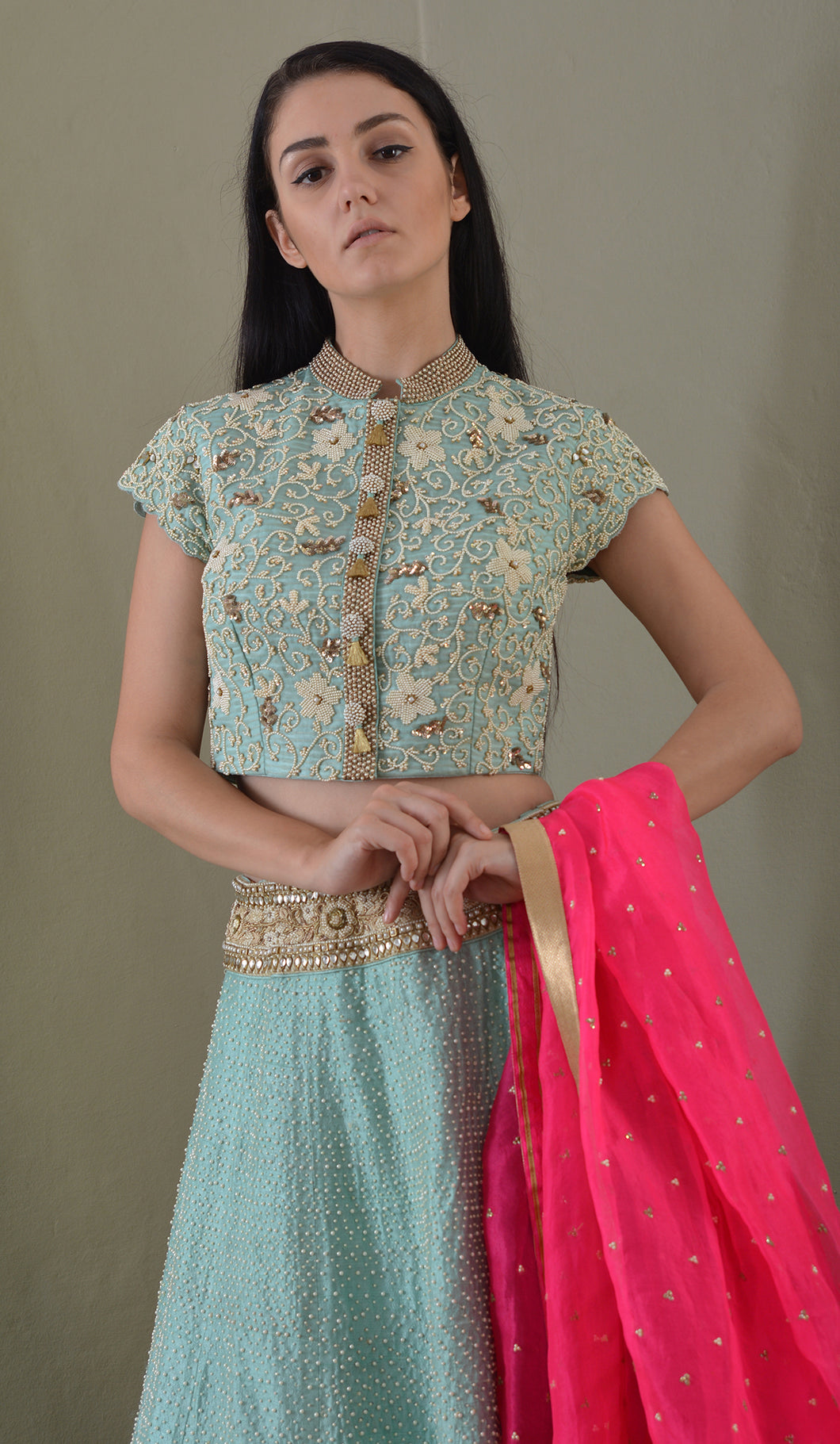 PEARL WORK LEHENGA