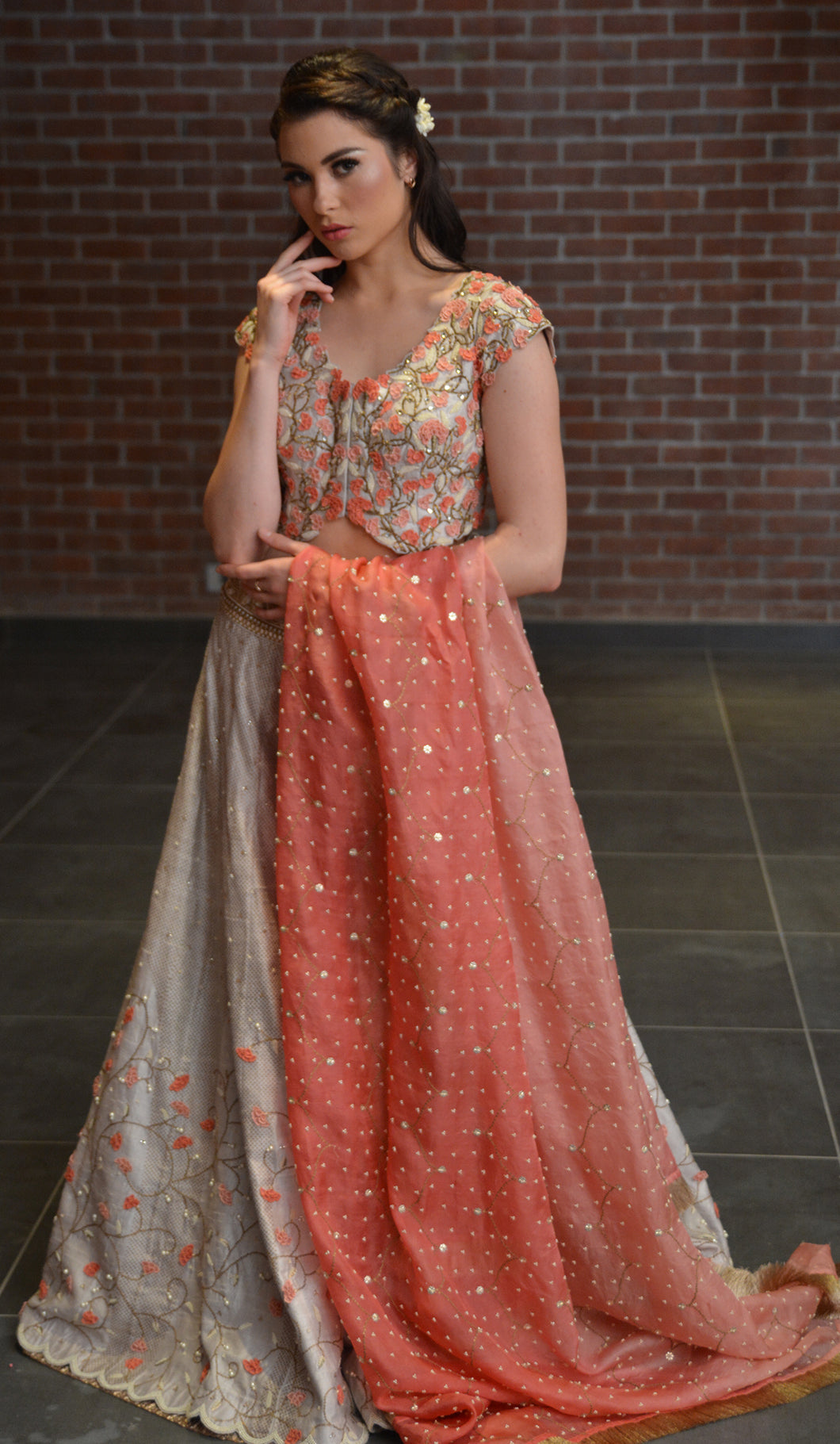 EMBROIDERED LEHENGA