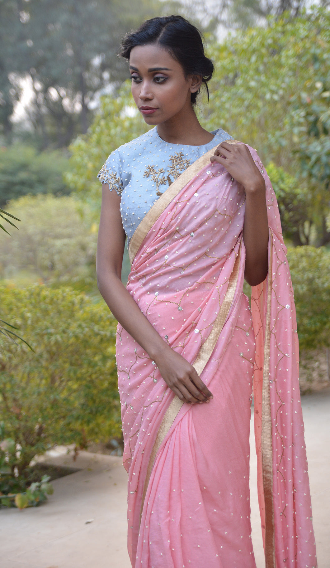 EMBROIDERED SAREE