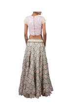 Load image into Gallery viewer, PEARL SCALLOP ORGANZA LEHENGA
