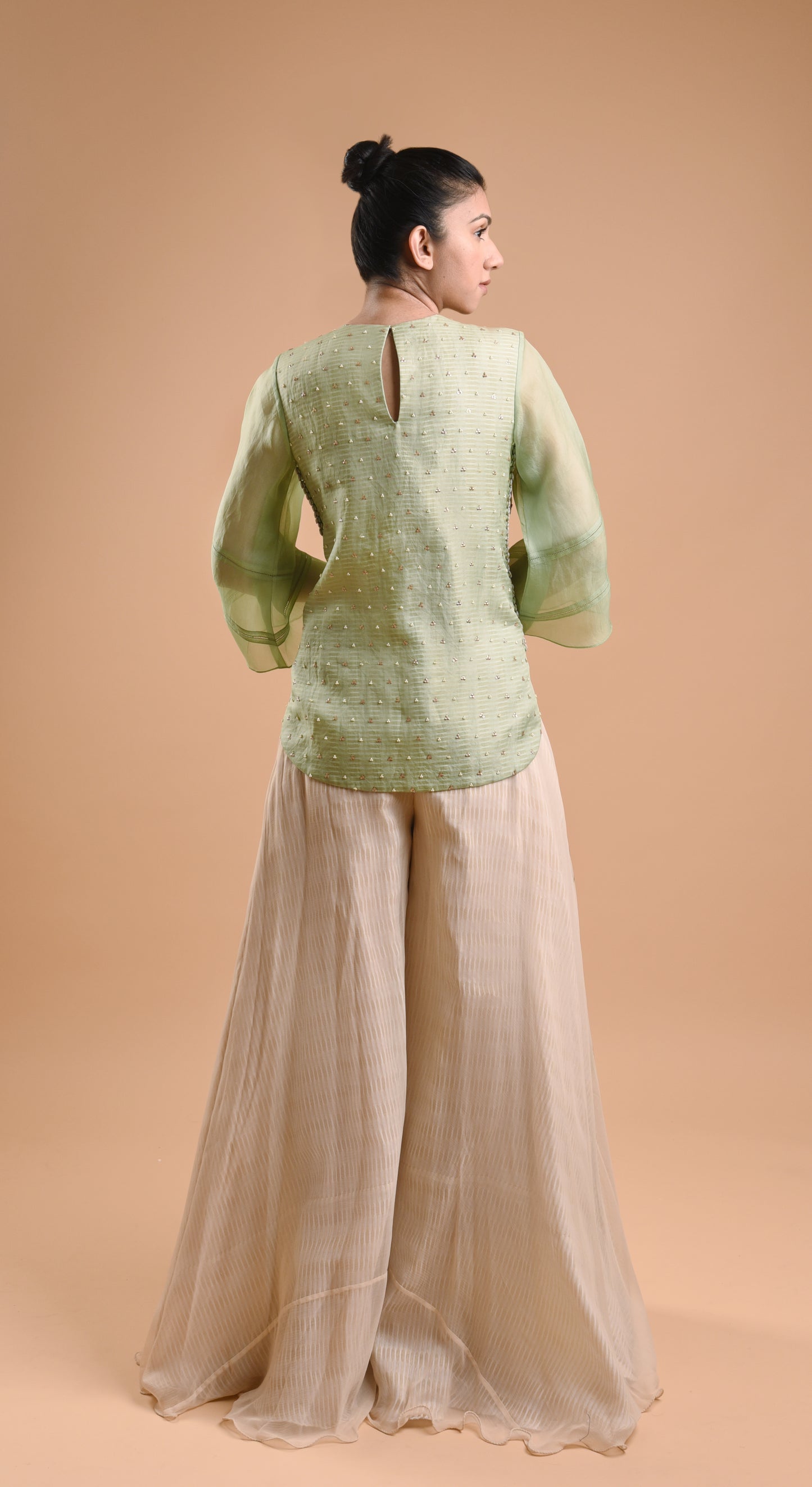 SHORT KURTI AND PRINTED PALAZZOS