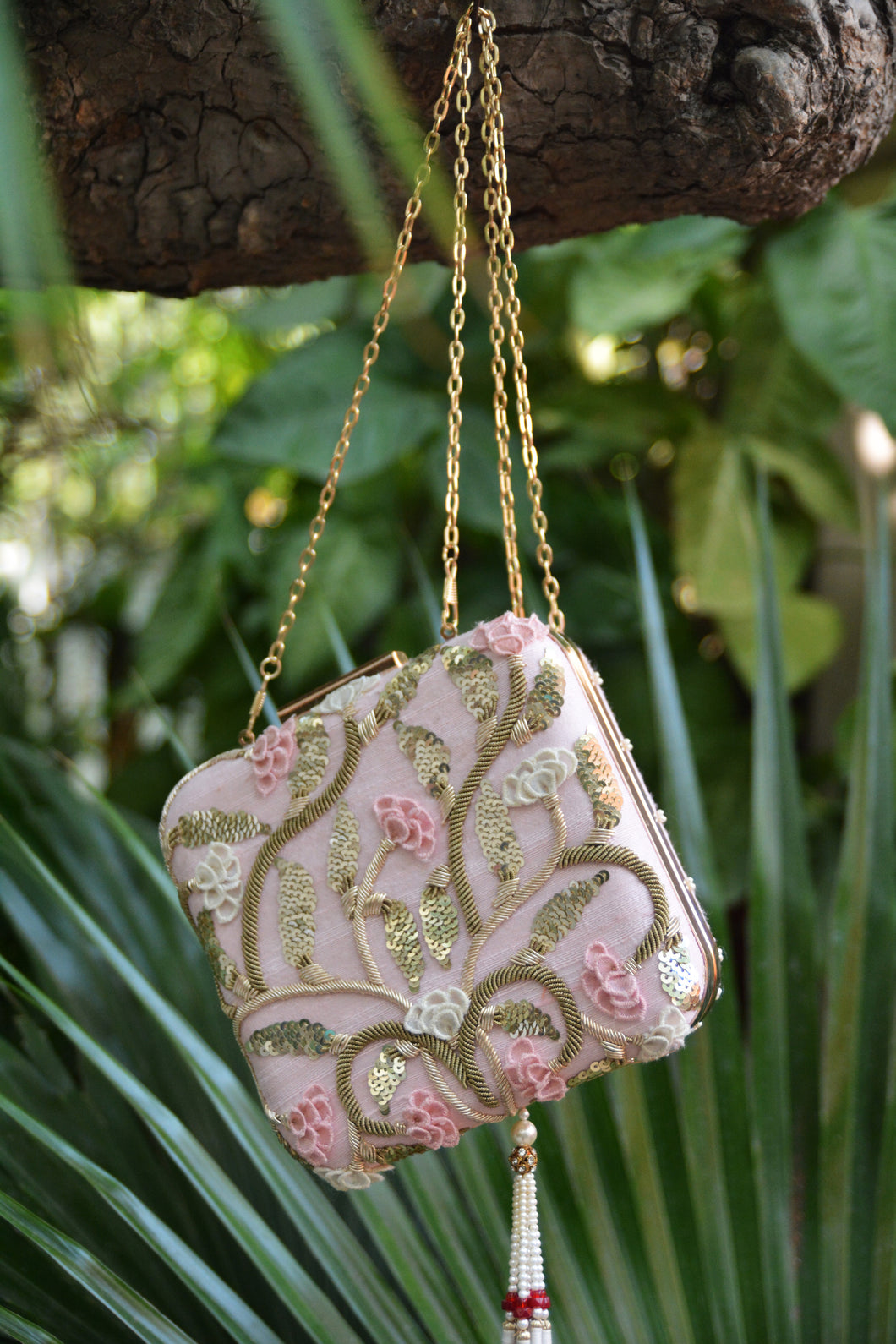 Hand Embroidered Clutch