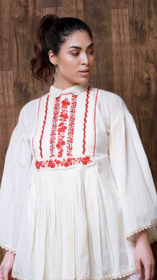 Victorian Pleated Tunic