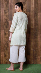 Floral Grid Kurti