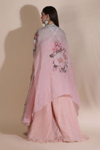 Load image into Gallery viewer, Moti Jaal Blouse and Plazzo With Printed Cape
