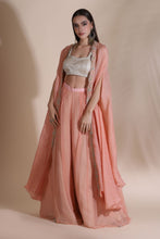Load image into Gallery viewer, Brocade Highlighted Busiter With Block Printed Garara Pants
