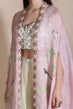 Load image into Gallery viewer, Printed Blouse with Palazzo &amp; Cape
