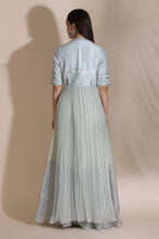 Load image into Gallery viewer, Leather Work Kurti with Pallazos
