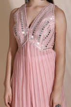 Load image into Gallery viewer, Leather Work Kurti with Pallazos

