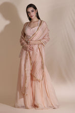 Load image into Gallery viewer, Pearl Work Short Kurti with Skirt And Duptta
