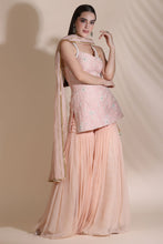 Load image into Gallery viewer, Pearl Work Short Kurti with Skirt And Duptta
