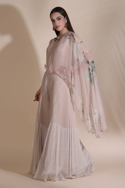 Jumpsuit with attached Cape