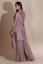 Load image into Gallery viewer, Bugle Bead Short Jacket with Blouse and Palazzos
