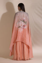Load image into Gallery viewer, 3D Work Blouse, Palazzos and Printed Cape
