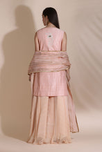 Load image into Gallery viewer, Pearl Work Jacket with Block Printed Dupatta and Palazzos

