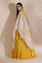 Load image into Gallery viewer, Pearl Work Kurti with Sharara and
