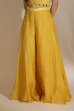 Load image into Gallery viewer, Persian Dori Corset With Organza Palazzo And moti Jaal Scallop Jacket
