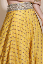 Load image into Gallery viewer, Yellow Embroidered Lehenga
