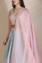 Load image into Gallery viewer, Pearl Work Floral Lehenga
