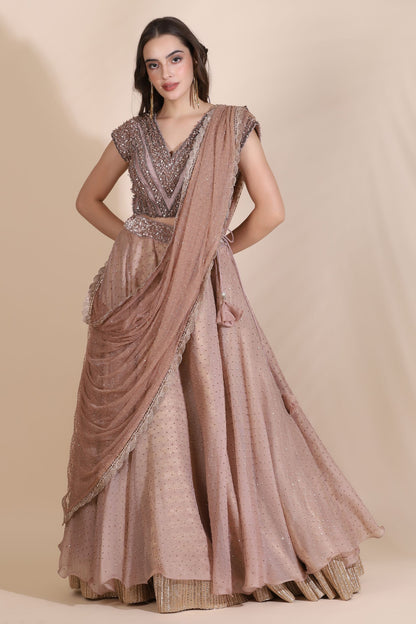 Gallnut Lehenga