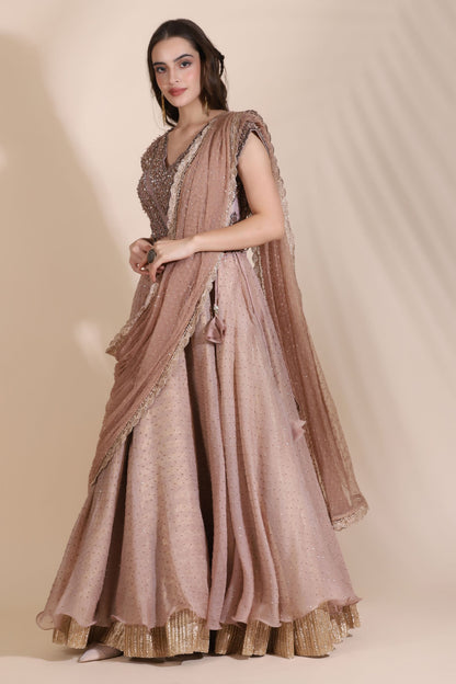 Gallnut Lehenga