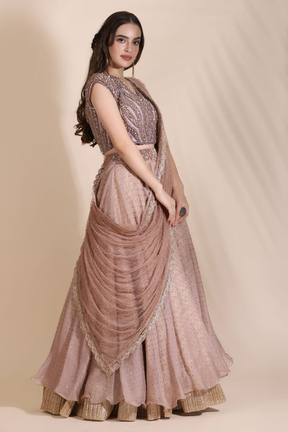 Gallnut Lehenga