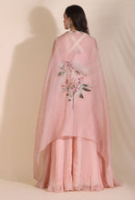 Load image into Gallery viewer, Floral Bustier with Cape and Palazzos
