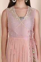 Load image into Gallery viewer, Persian Dori Corset With Organza Palazzo and Moti Jaal Scallop Jacket
