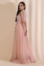 Load image into Gallery viewer, Persian Dori Corset With Organza Palazzo and Moti Jaal Scallop Jacket
