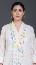 Load image into Gallery viewer, Botanical Embroidered Front Panel with Crochet inlet Sleeves
