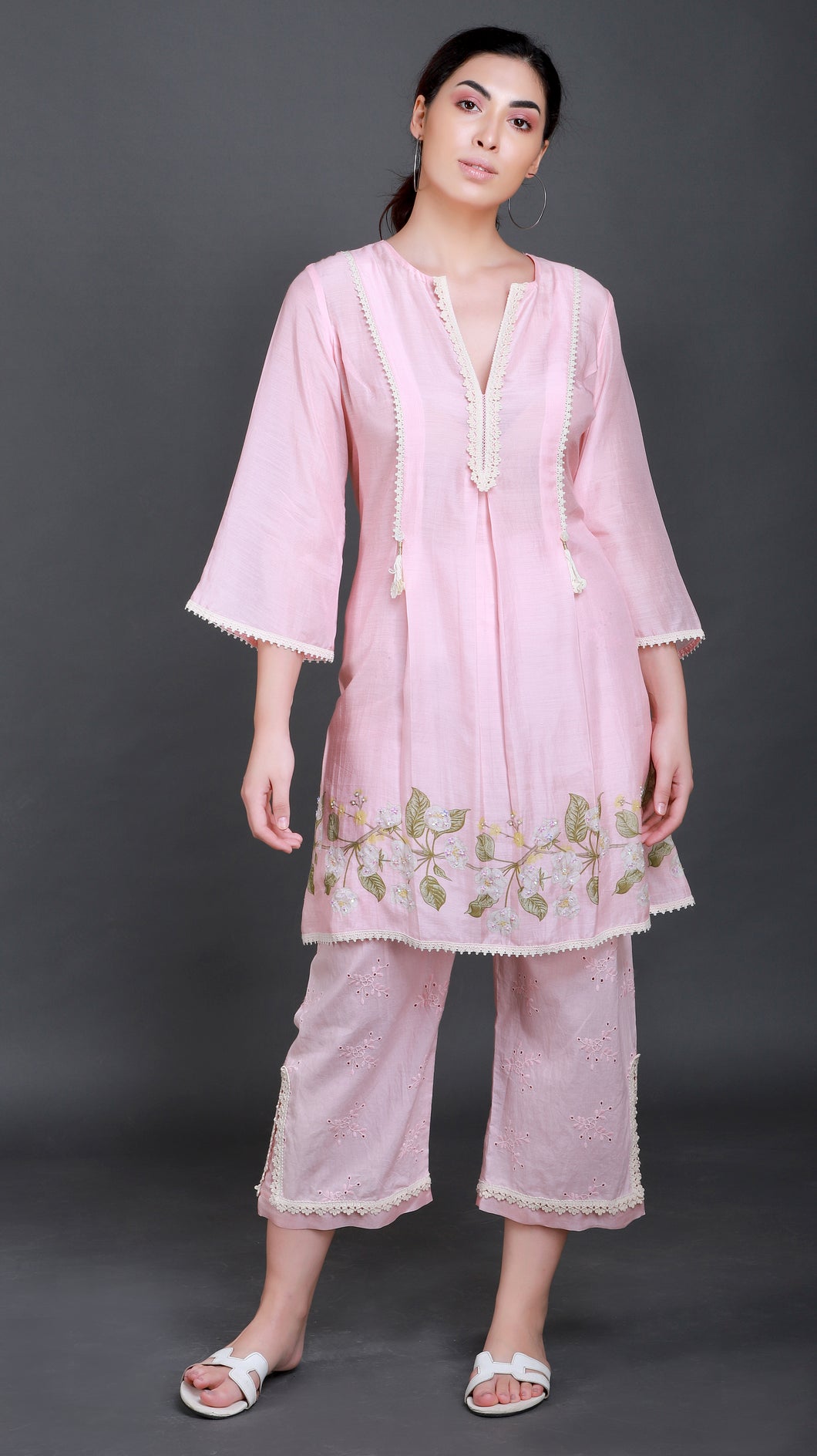 Cotton Silk Floral Print Kurti